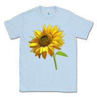 Dusty Blue sunflower Classic Tee - LillyAllenDesigns