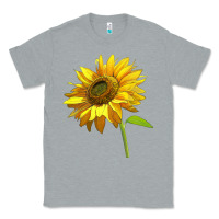 Heather Grey sunflower Classic Tee - LillyAllenDesigns