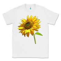 White sunflower Classic Tee - LillyAllenDesigns