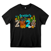 Black senior 2024 cow Heavy Core Tee - Zillion Design Studio