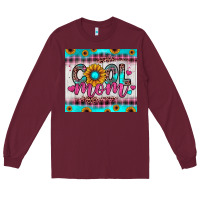 Burgundy cool mom Long Sleeve Tee - JahusDesignShop