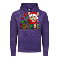 Cloud Purple merry pawmas christmas corgi Vintage Hoodie - Jasminsmagicworld