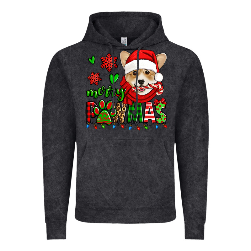 Merry Pawmas Christmas Corgi Vintage Hoodie by Jasminsmagicworld | Teevron
