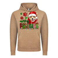 Vintage Coffee merry pawmas christmas corgi Vintage Hoodie - Jasminsmagicworld