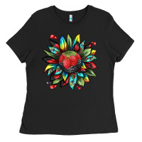 Black berry sunflower Ladies Tee - texasbilliewilder