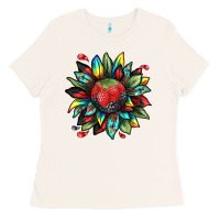 Bone berry sunflower Ladies Tee - texasbilliewilder