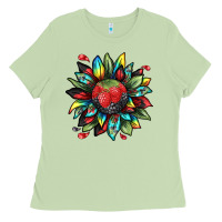 Matcha berry sunflower Ladies Tee - texasbilliewilder