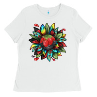 White berry sunflower Ladies Tee - texasbilliewilder