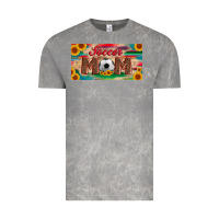 Cloud Rock soccer mom with ball and sunflower and serape licanse plate Vintage Tee - Artiststas