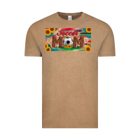 Vintage Coffee soccer mom with ball and sunflower and serape licanse plate Vintage Tee - Artiststas