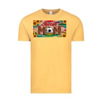 Vintage Mustard soccer mom with ball and sunflower and serape licanse plate Vintage Tee - Artiststas
