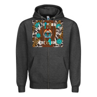 Charcoal Heather American Football Mom Tumbler Zipper Hoodie - BundleAndBundleShop