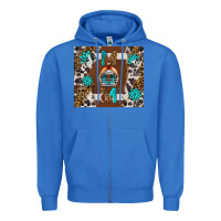 True Royal American Football Mom Tumbler Zipper Hoodie - BundleAndBundleShop
