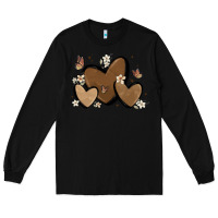 Black melanin hearts Long Sleeve Tee - MaliasSmallBusiness