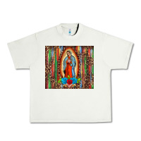Pistachio our lady of Guadalupe serape Urban Heavy Tee - BarkalooDesign