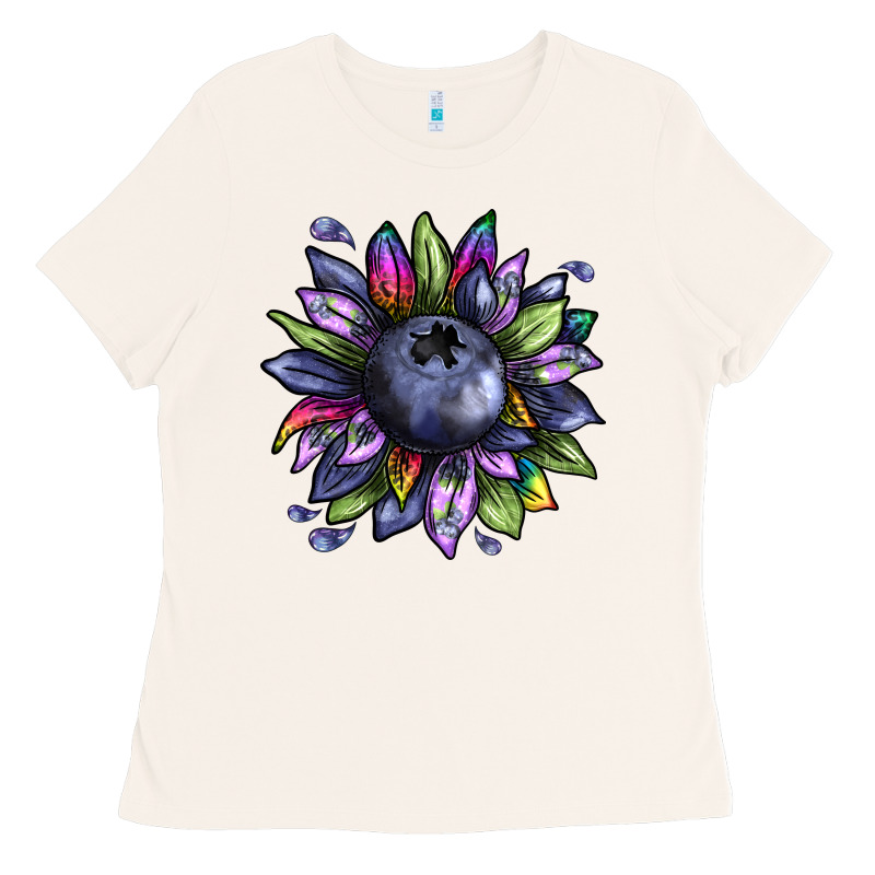 Blueberry Sunflower Ladies Tee by texasbilliewilder | Teevron