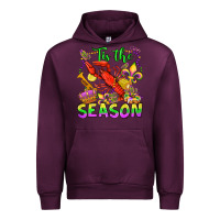 Mauve Wine tis the season mardi gras olivia Urban Hoodie - OliviaCreatesArt