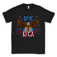 Black America eagle Classic Tee - CowhideDigitalArt