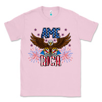 Bubblegum Pink America eagle Classic Tee - CowhideDigitalArt