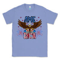 Colony Blue America eagle Classic Tee - CowhideDigitalArt