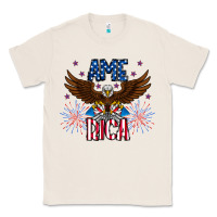 Natural America eagle Classic Tee - CowhideDigitalArt