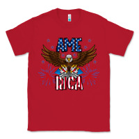 Red America eagle Classic Tee - CowhideDigitalArt