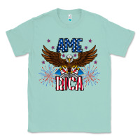 Seafoam America eagle Classic Tee - CowhideDigitalArt