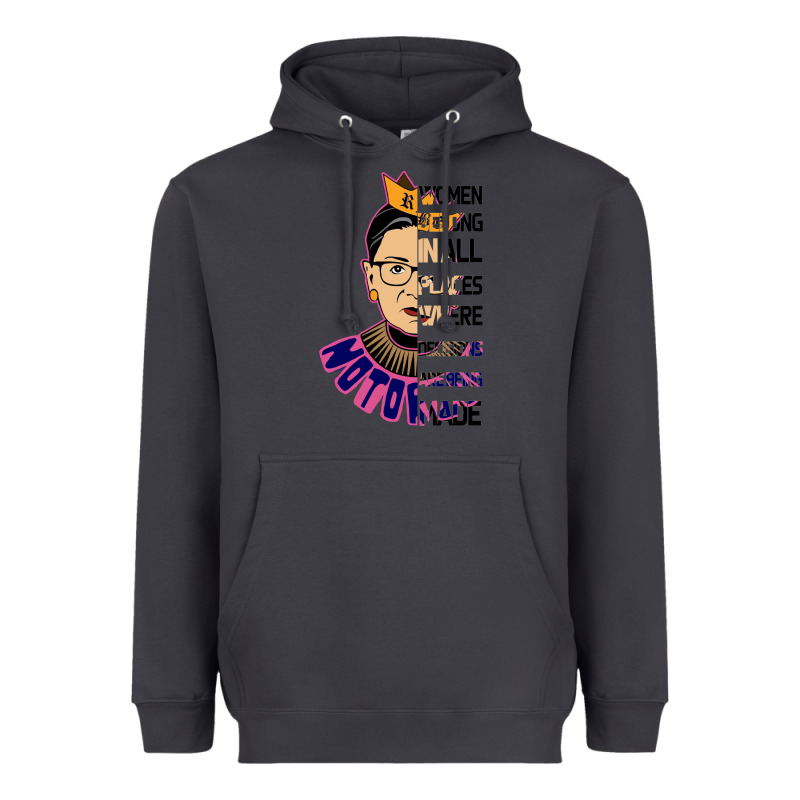 Rbg Ruth Bader Ginsburg Women Belong In All Places Heavyweight Hoodie by Bettercallsaul | Teevron