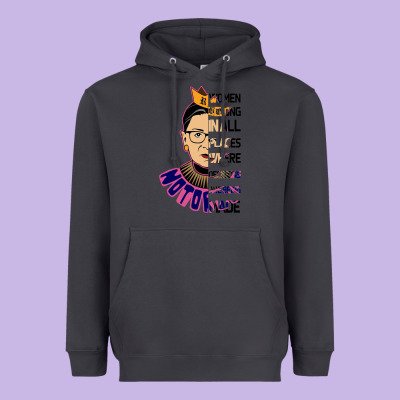 Rbg Ruth Bader Ginsburg Women Belong In All Places Heavyweight Hoodie Designed By Bettercallsaul