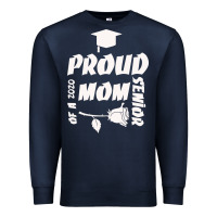 Navy Proud Mom Of A 2020 Senior Premium Sweatshirt - Bettercallsaul
