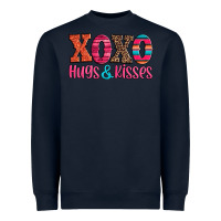 Navy xoxo hugs and kisses Heavyweight Sweatshirt - Jasminsmagicworld