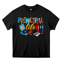 Black principal life Heavy Core Tee - Zillion Design Studio