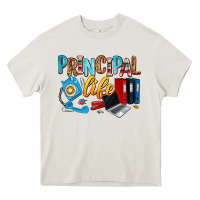 Cream principal life Heavy Core Tee - Zillion Design Studio