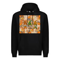 Black Fall with Gnomes Premium Hoodie - texasbilliewilder