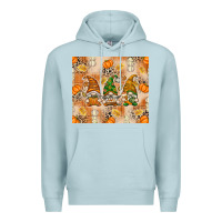 Blue Mist Fall with Gnomes Premium Hoodie - texasbilliewilder