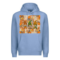 Colony Blue Fall with Gnomes Premium Hoodie - texasbilliewilder
