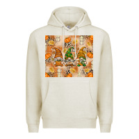 Oatmeal Heather Fall with Gnomes Premium Hoodie - texasbilliewilder