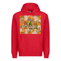 Red Fall with Gnomes Premium Hoodie - texasbilliewilder