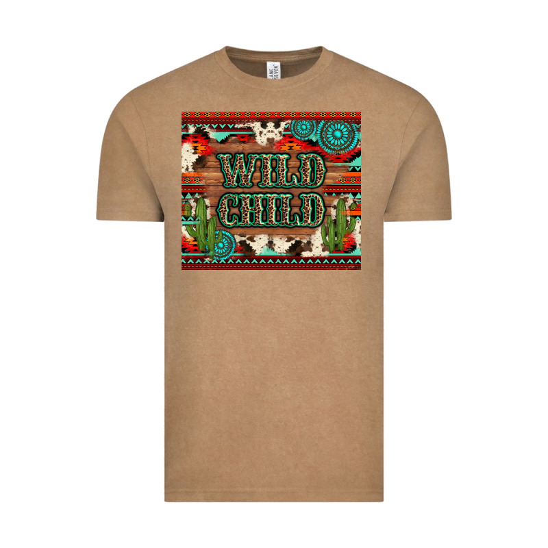 Wild Chıld Aztec Gemstone And Cactus Vintage Tee by Artiststas | Teevron