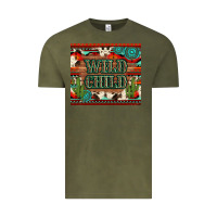 Vintage Olive wild chıld aztec gemstone and cactus Vintage Tee - Artiststas