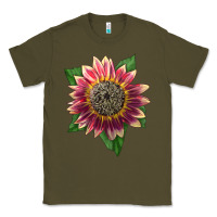 Army Green crimson blaze sunflower Classic Tee - LillyAllenDesigns