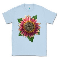 Dusty Blue crimson blaze sunflower Classic Tee - LillyAllenDesigns