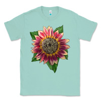 Seafoam crimson blaze sunflower Classic Tee - LillyAllenDesigns