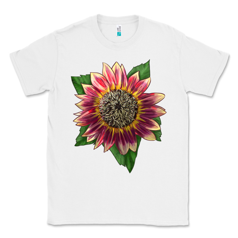 Crimson Blaze Sunflower Classic Tee by LillyAllenDesigns | Teevron