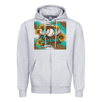 Heather Grey Baseball Mom Squad Tumbler Zipper Hoodie - BundleAndBundleShop