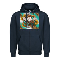 Navy Baseball Mom Squad Tumbler Zipper Hoodie - BundleAndBundleShop