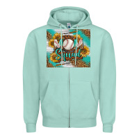 Seafoam Baseball Mom Squad Tumbler Zipper Hoodie - BundleAndBundleShop