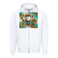White Baseball Mom Squad Tumbler Zipper Hoodie - BundleAndBundleShop