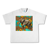 Lunar Rock western sunflowers elephant Urban Heavy Tee - LillyAllenDesigns