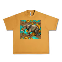 Peanut Butter western sunflowers elephant Urban Heavy Tee - LillyAllenDesigns